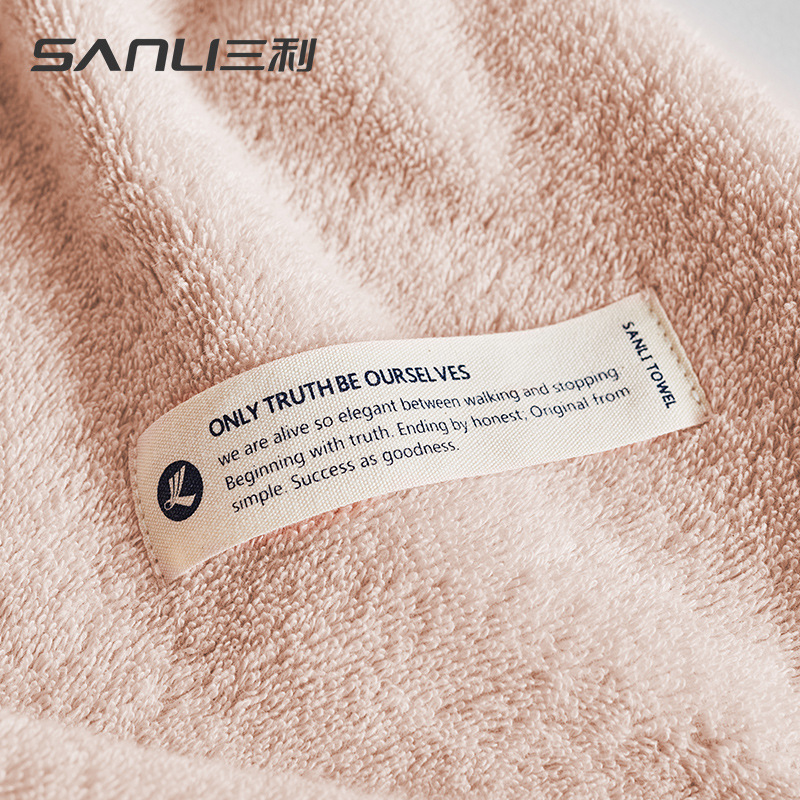 Sanli towel factory direct supply plain fresh bath towel cotton absorbent bath towel cotton enlarged combed cotton bath towel
