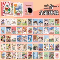Crayon Shinchan дважды изысканные игральные карты вокруг милый мультяшный хозяин настольной игры Fun Card портативная версия