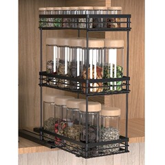 キッチンラックキャビネット多機能層状調味料バスケット引き出し収納ラック鉄製収納ラックメーカー卸売