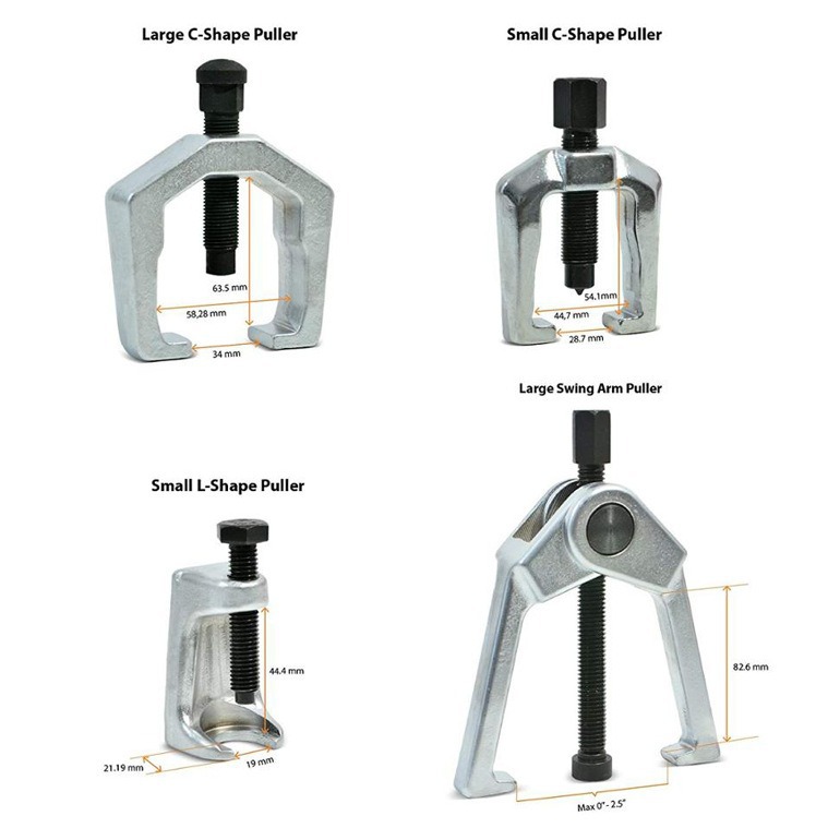 Herramienta de desmontaje de cabeza de bola multifuncional Extractor de cabeza de bola de coche brazo oscilante inferior Barra de amarre removedor de cabeza de bola extractor