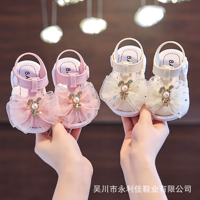 Sandalias de niñas fabricantes de comercio exterior al por mayor suministradores directos de verano bebés paquete de princesa para niños zapatos para niños pequeños