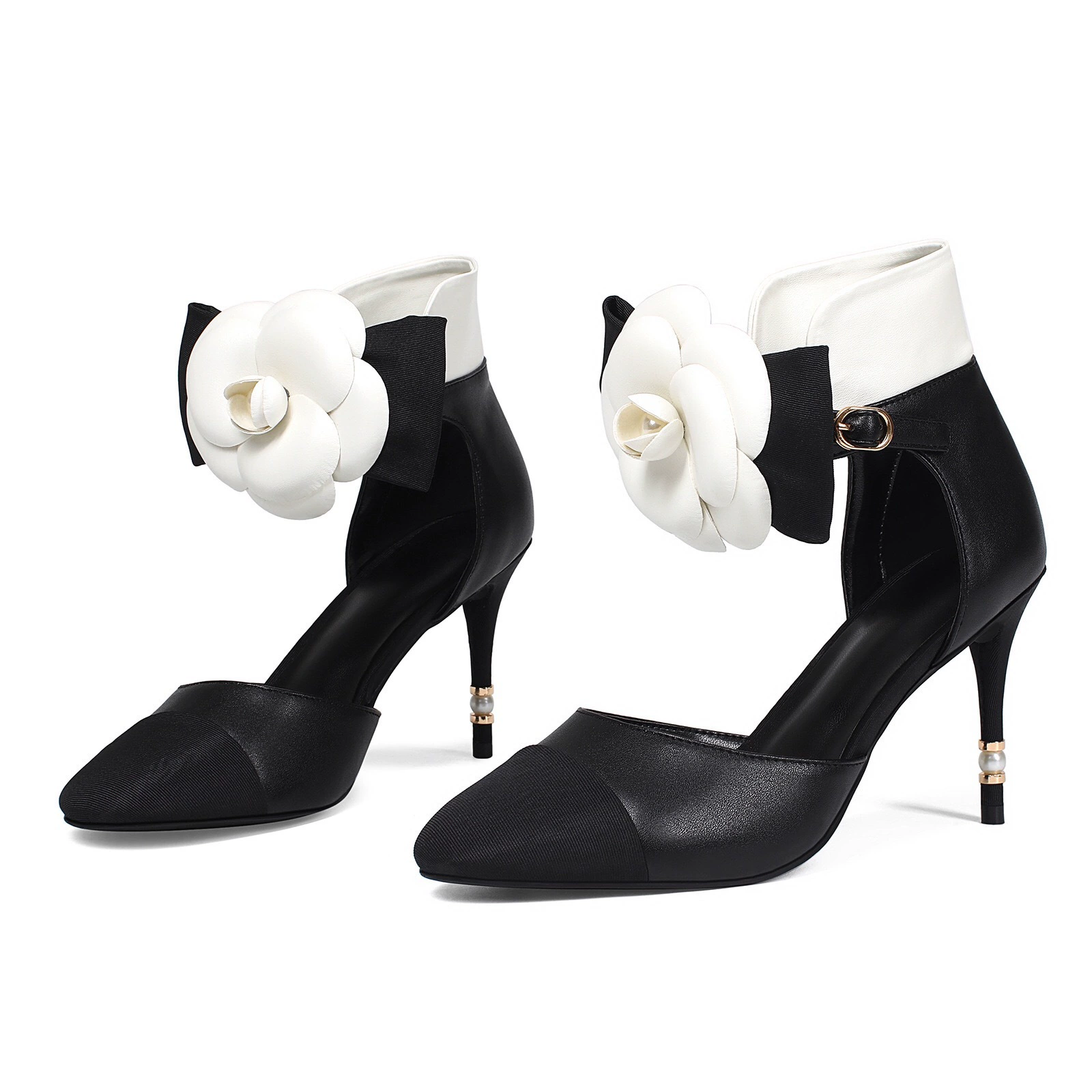 Высокие туники с бантом? — здесь оригинал: "High mountain tea with bow, sandals, European style, Chanel style" перевожу как: Высокие сандалии на каблуках с бантом, европейский стиль, стиль Chanel