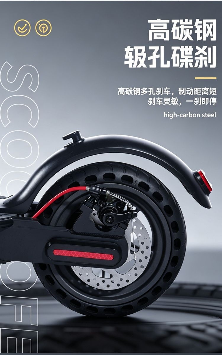 New electric scooter for adults, portable and foldable, two-wheeled electric vehicle for commuting to work and for students