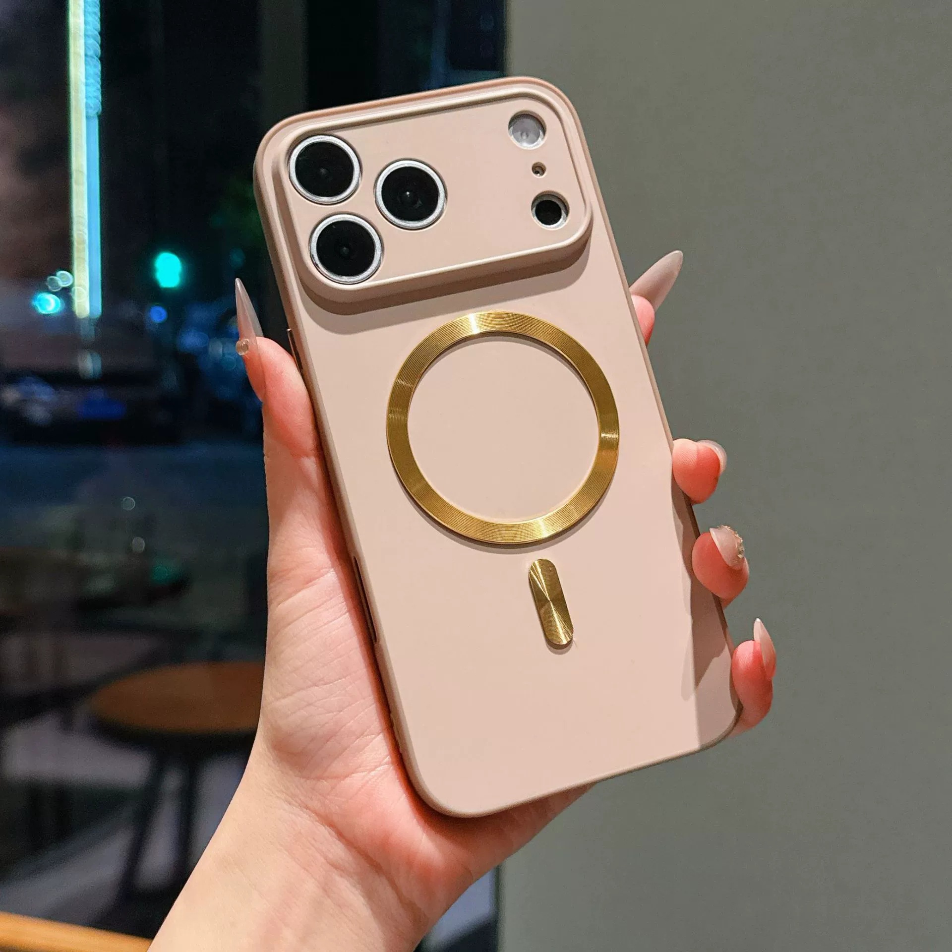 Colorful-khaki [with magnetic ring]