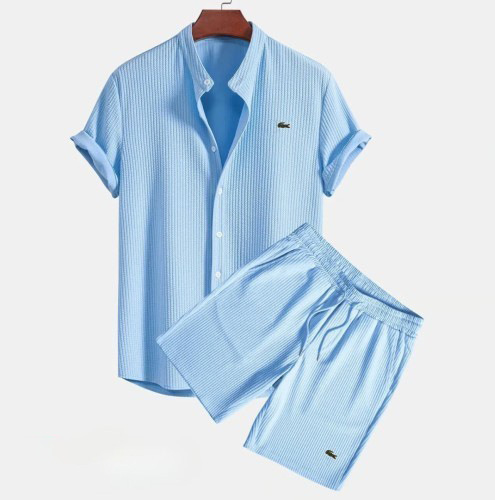 Cross-Border Summer Casual Shirts for Men, Cross-Border Creative New Ice Silk 3D Printed Men's Fashionable Casual Loose Shirts