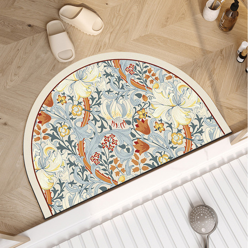 European diatom mud floor mat, bathroom soft cushion, washbasin absorbent foot mat, toilet flower floor mat, bathroom non-slip mat