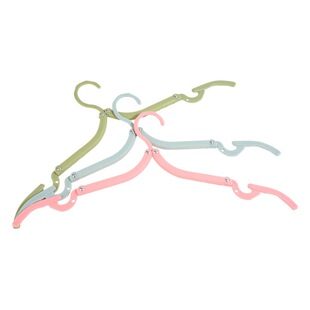 Multifunctional plastic folding hanger for adults and children Household portable storage clothes support seamless clothes rack clothes hanger