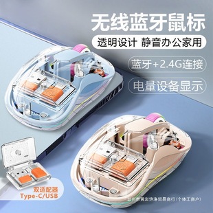Suitable for Apple Notebook Macbookair Bluetooth Type-C Rechargeable iPad Silent Wireless Mouse