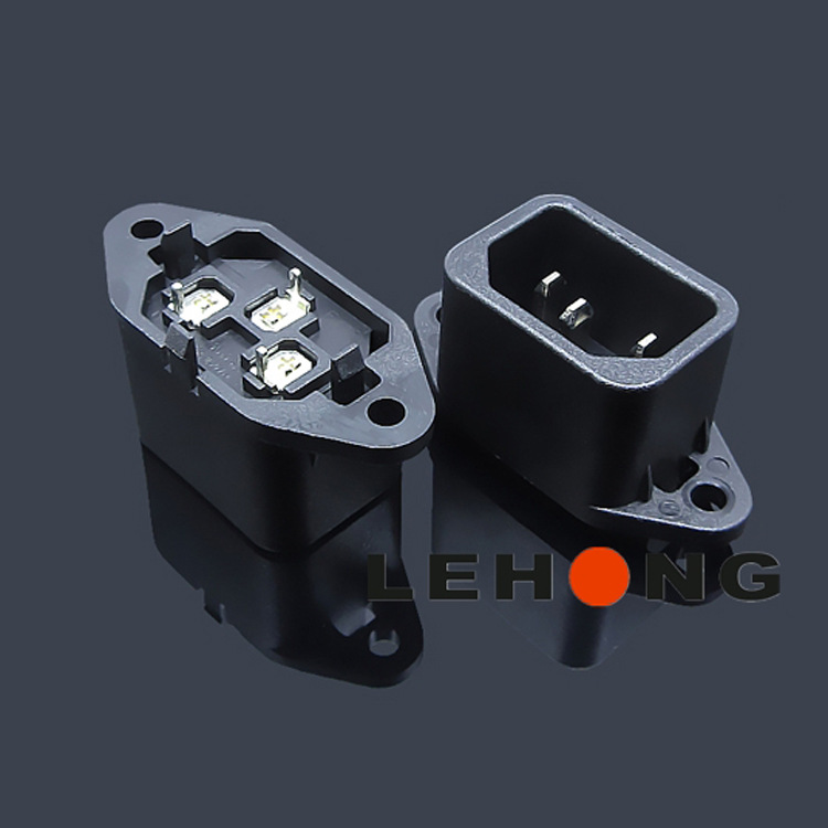 DE-14-11P 安规AC插座/电源插座/品字插座/AC母座/器具插座