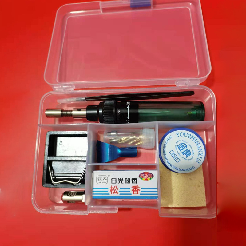 批发便携式 12合1 笔型烙铁 喷火枪 热风枪 烙铁 瓦斯烙铁套装