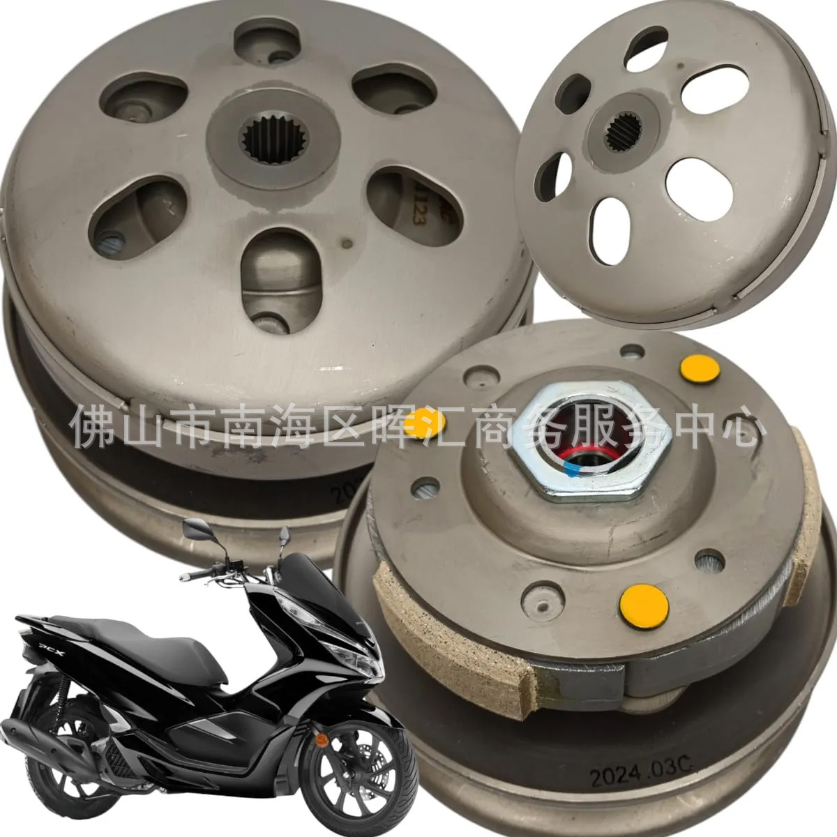 Montaje de embrague de motocicleta PCX150 K35 CLICK125i KZR Rueda accionada Rear Drive Belt 97