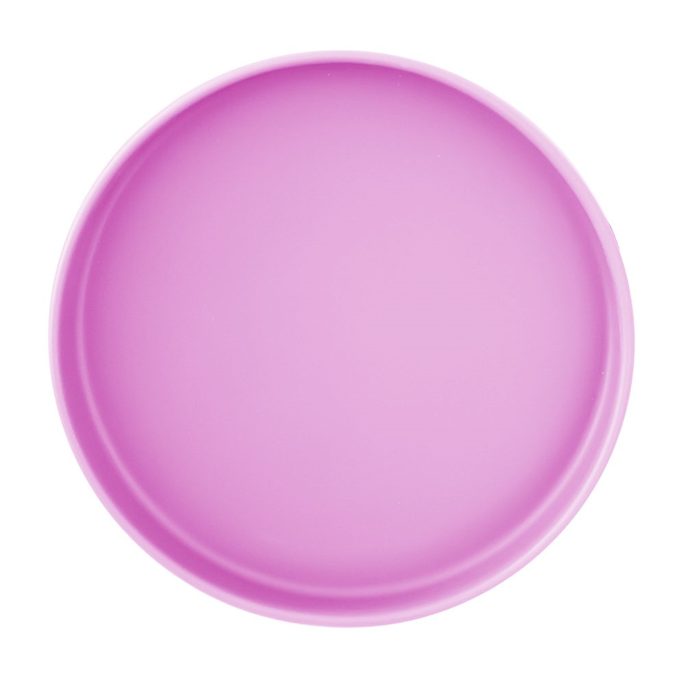 연한 보라색 둥근 접시