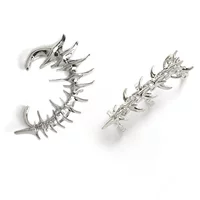 Клипсы‑серьги и кольцо (Yiwu Angjie Jewelry), сплав с электропокрытием, без прокола, скелетный стиль