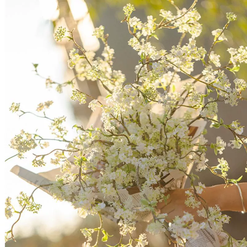 Ива ветка снежная ива имитация цветочного букета Французский букет искусственных цветов ваз с обеденным столом украшение гостиной цветочная композиция бесплатная доставка