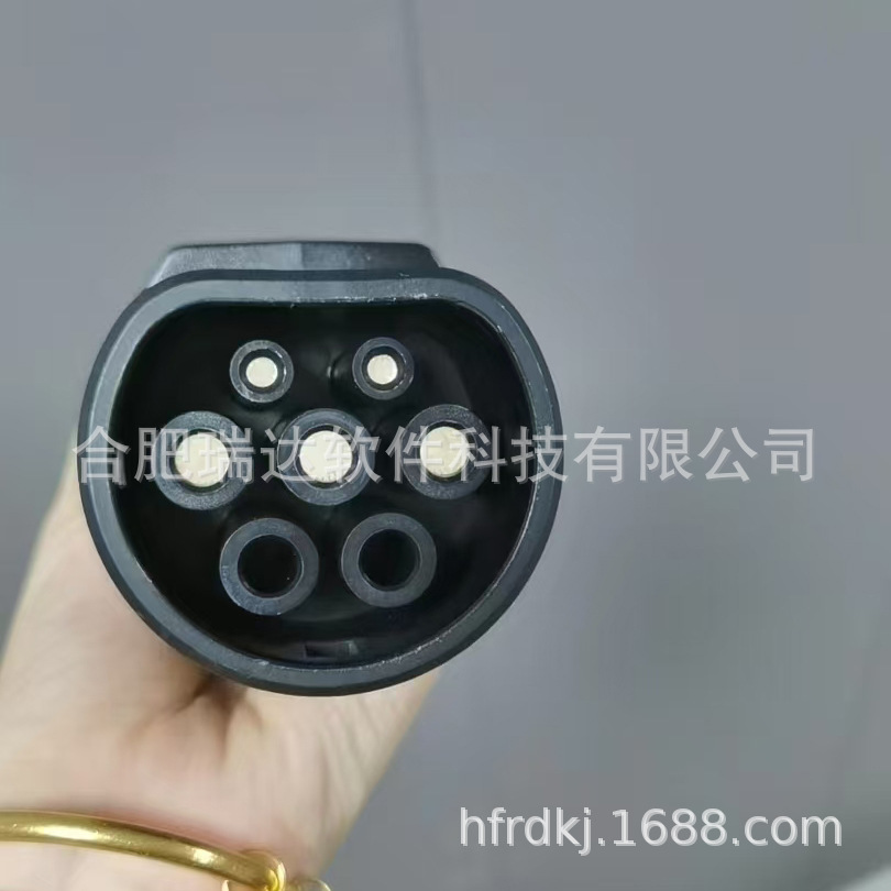 国标转美标转接头交流桩充电适配器GBT转Type1适配器国标桩美标车