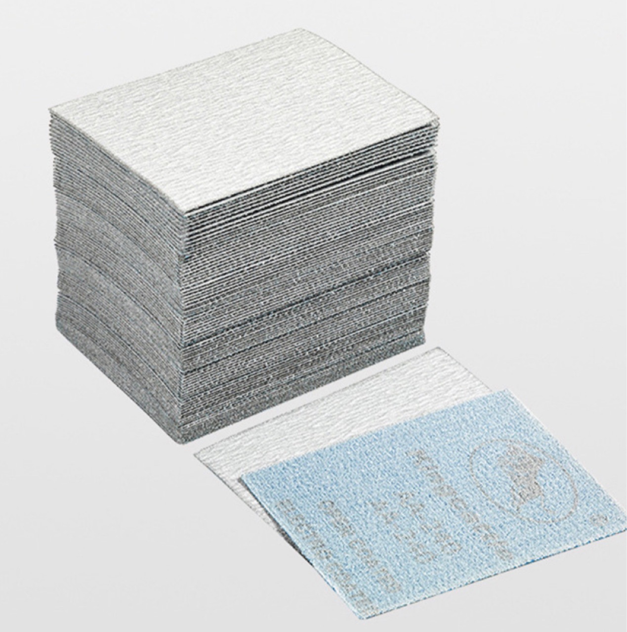 75x100mm方形植绒砂纸片长方形背绒打磨片