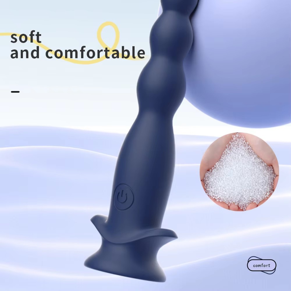 Vibrating Anal Beads with 10 Frequencies, Silicone Anal Expander for Adults — detail image 2