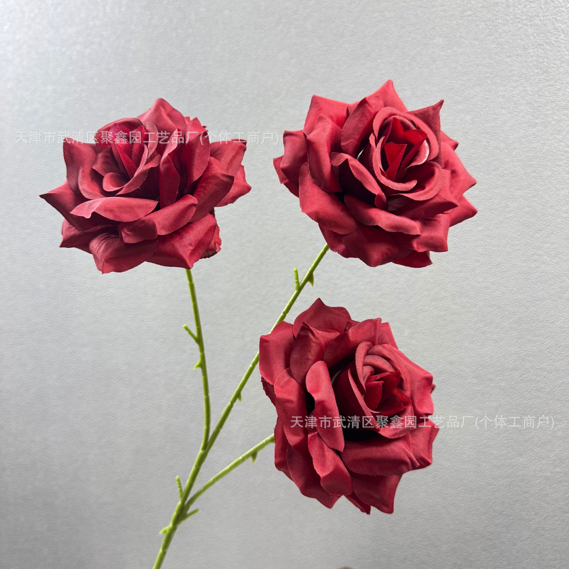 Simulated Rose Diamond Rose Shopping Mall Window Layout Waterfall Fake Flower Wedding Wedding Flower Arrangement Photography Flower