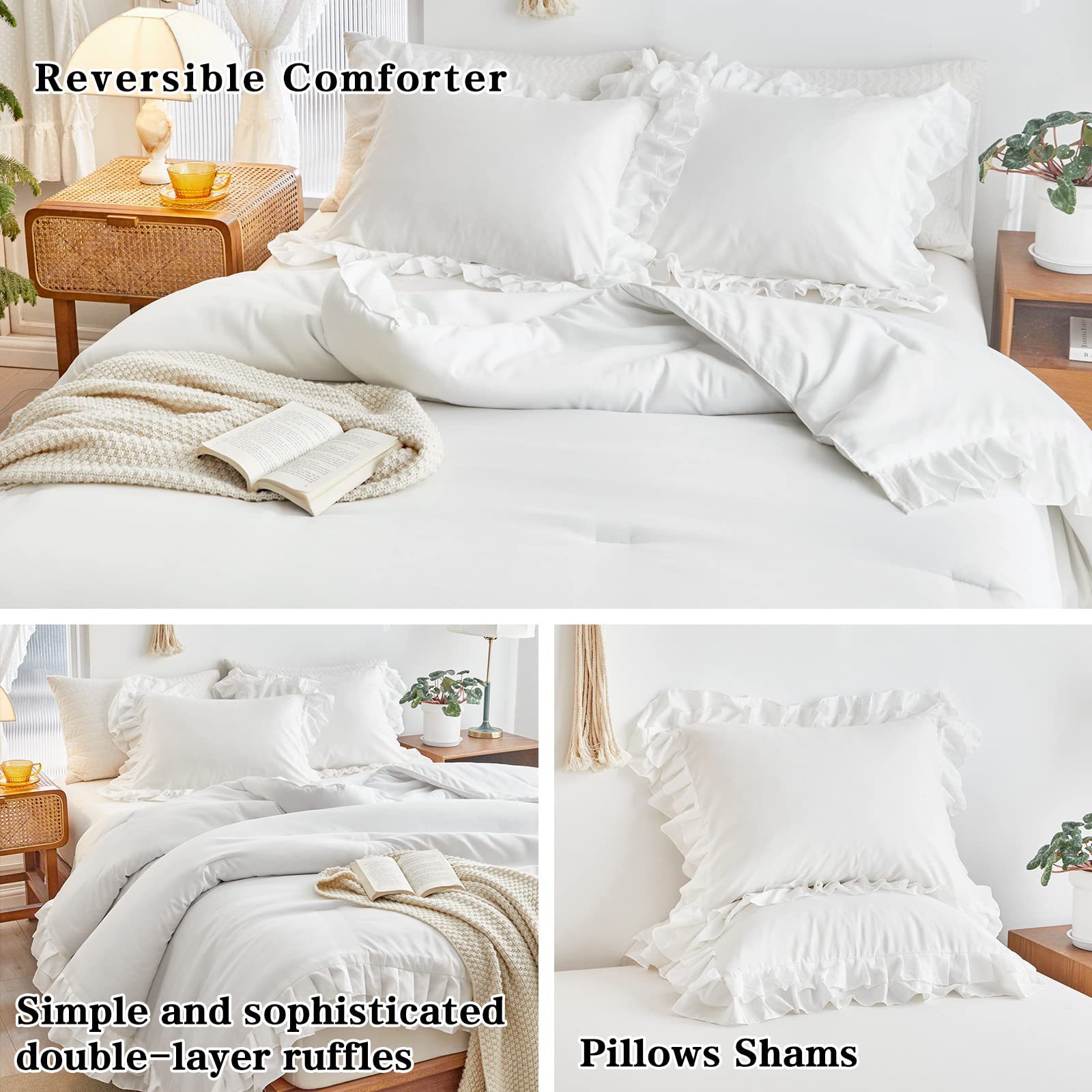 White Queen(1 Comforter + 2 Pi