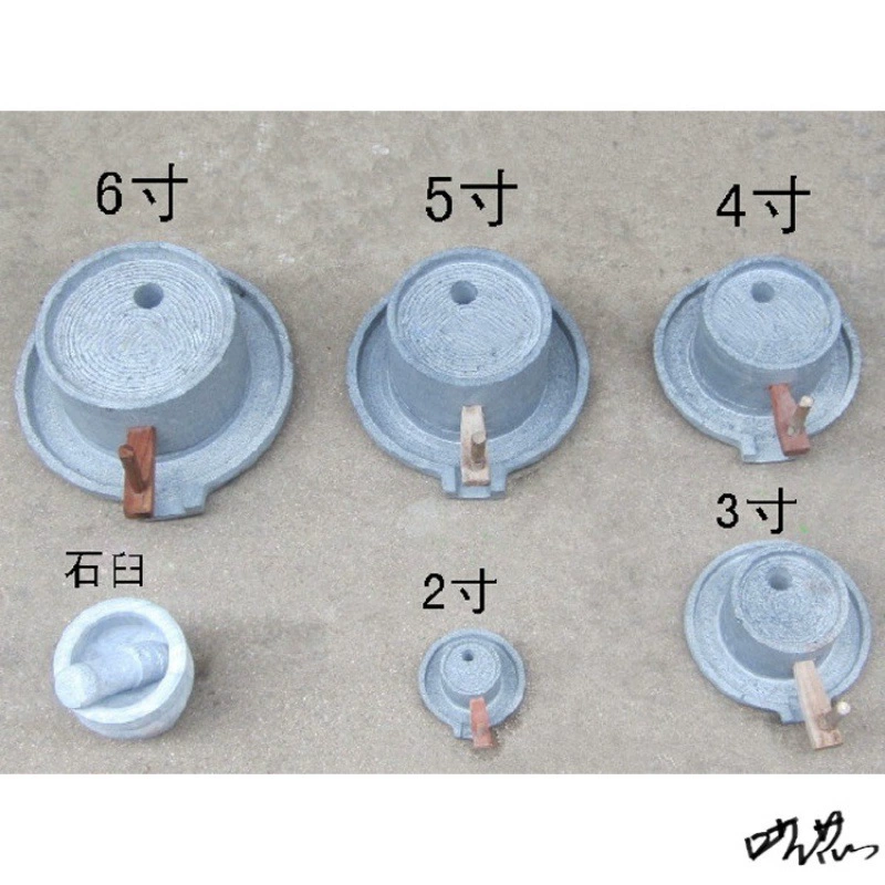 Традиционная настольная мельница, мини-мельница из голубого камня, ручная вращающаяся коммерческая каменная мельница, ручной шлифовальный диск, старые графитовые украшения, машина для рисовой лапши