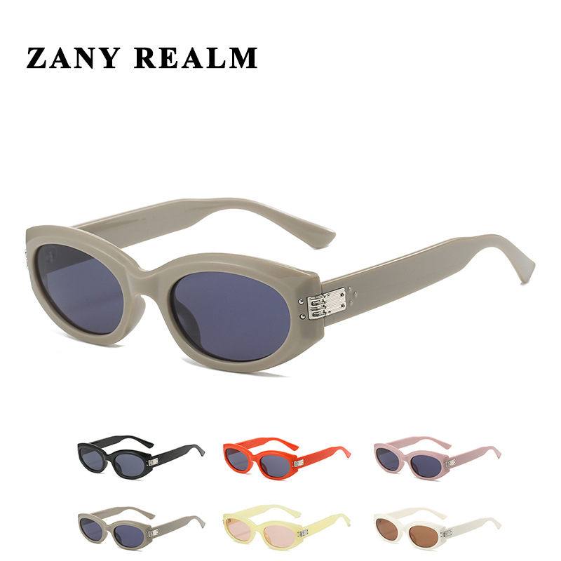 Nuevo pequeño marco retro americano caliente chica gafas de sol UV400 internet celebridad gato ojo gafas de sol punto de fábrica 5027