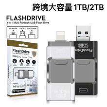苹果安卓电脑typec接口手机u盘适用32G-64G-128G推拉U盘1TB 2TB