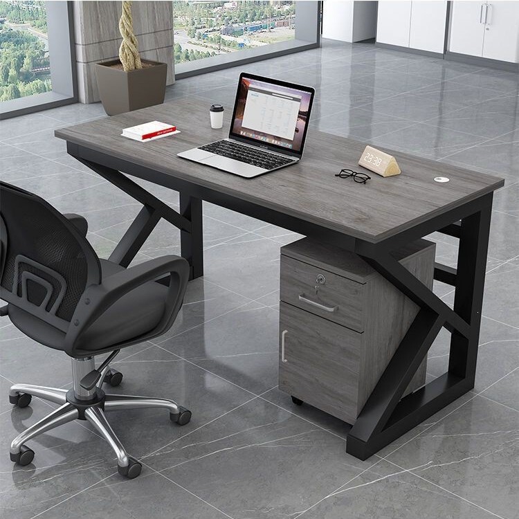 Computer desk office staff desk and chair combination, simple style, 2-4-6 person positions, screen office desk for employees Computer desk office staff desk and chair combination, simple style, 2-4-6 person positions, screen office desk for employees