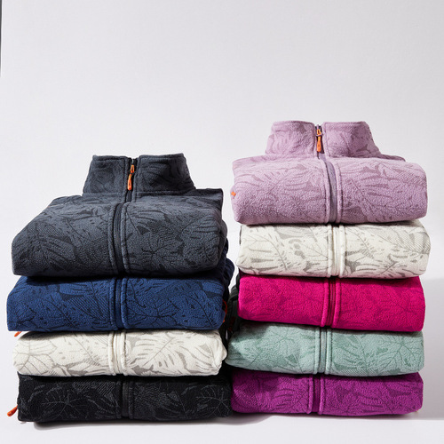 Autumn and winter fleece hoodie for men and women, couple's style, with stand-up collar, extra-large size, made of soft coral fleece or polar fleece, sporty cardigan jacket.