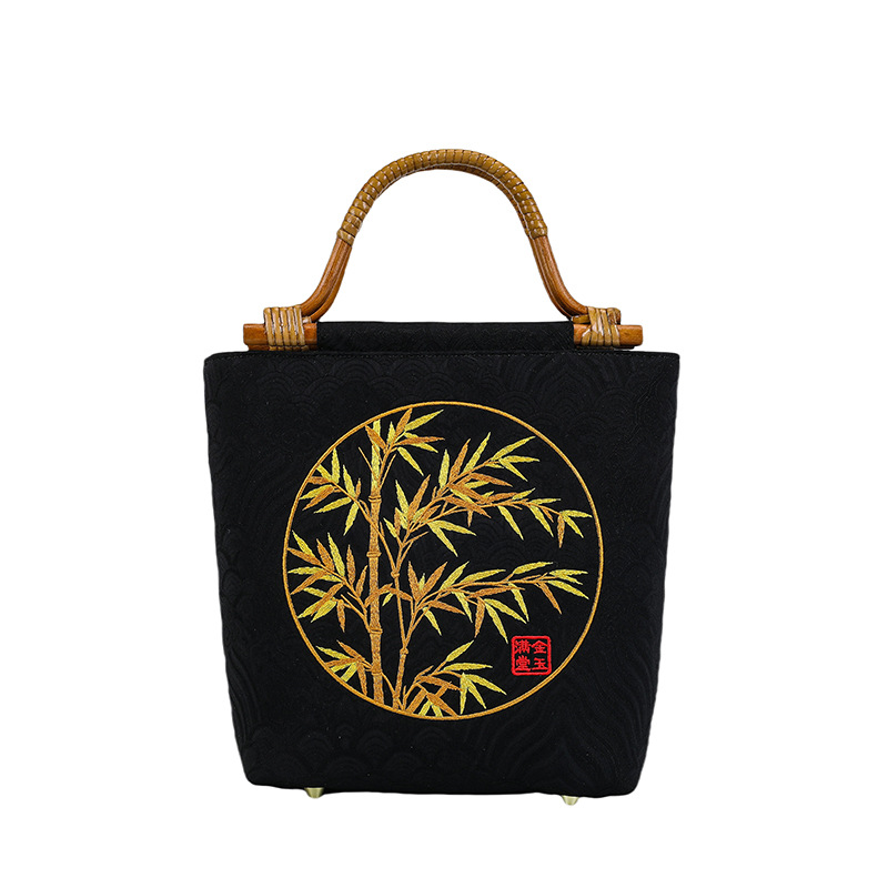 New Large Capacity Embroidered Women's Bag Commuter Bag Women's Bag Handbag_voghion.com