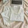 5120# Green [Cloud Cotton Long Sleeve Suit]