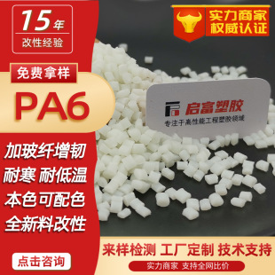 PA6 cold-resistant low temperature -40 ℃ black nylon nylon toughened super-tough high impact color matching white PA6
