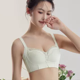 玫丹芝2025秋冬款6957中薄B杯透气内衣聚拢收副乳无钢圈无磁文胸