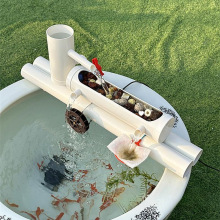 鱼缸过滤器养鱼池净水家用循环系统三合一换水小型圆形免瓷缸瀑布