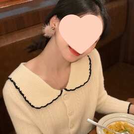 加大加厚  白色娃娃领针织打底衫女秋图片色国内一二线品牌有吊牌