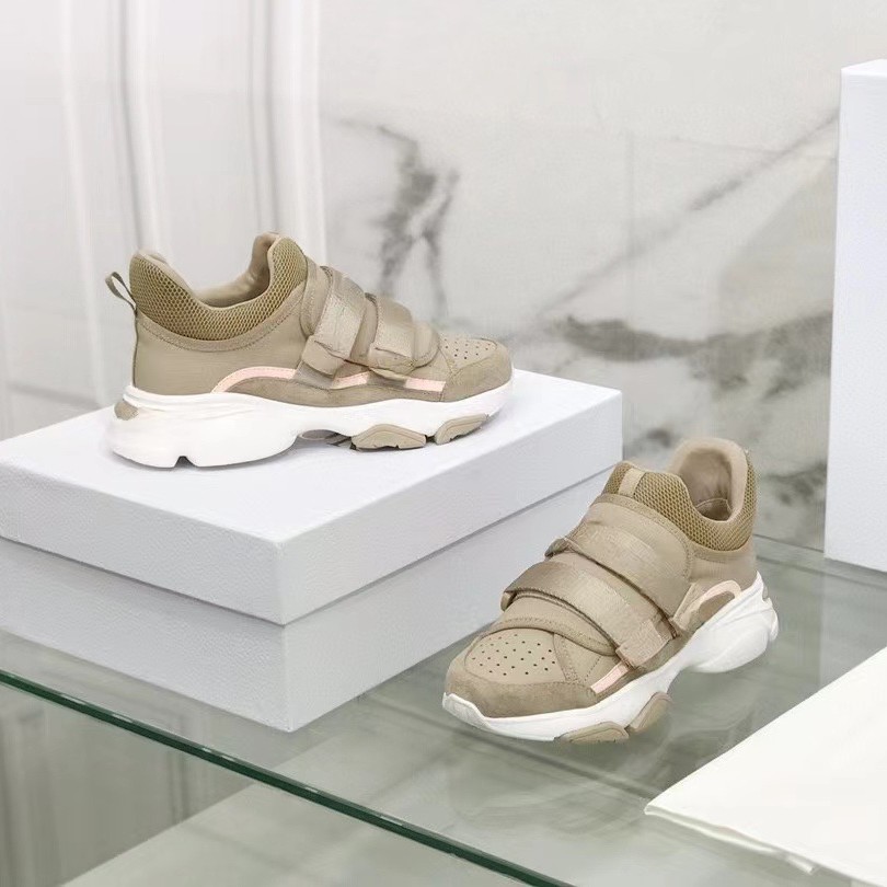 유럽 2024 가을과 겨울 새로운 스타 같은 스타일 토르 신발 여성 운동화 캐주얼 여성 신발 벨크로 러닝화