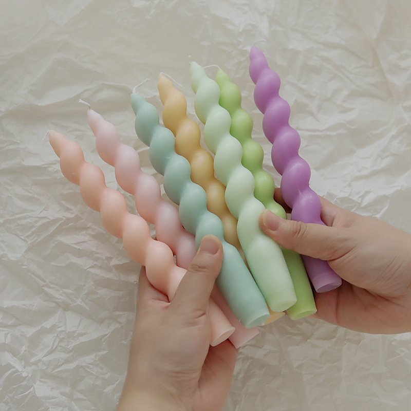 Velas de perfume espirales de barra larga vela de banana regalo de nicho atmósfera de estilo creativo de barra de cera