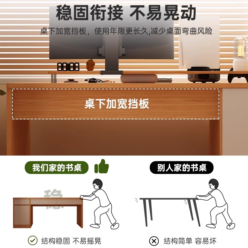 Escritorio de madera maciza dormitorio con cajón escritorio de computadora escritorio de escritorio de escritorio de escritorio de escritura