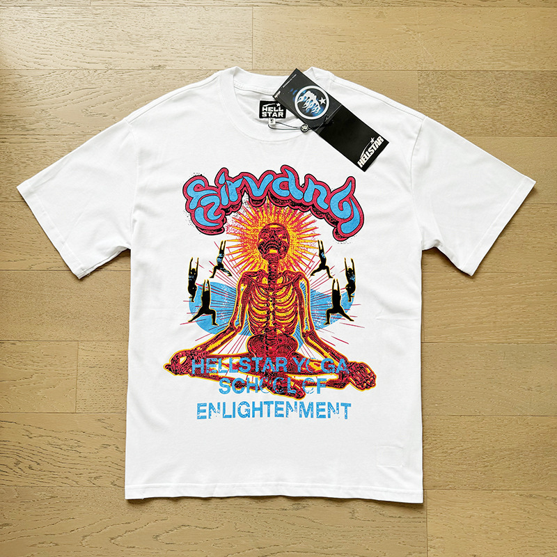 新型美潮Hの星シリーズプリント双紗純綿カジュアル男女夏カジュアルゆったり半袖tシャツ|undefined