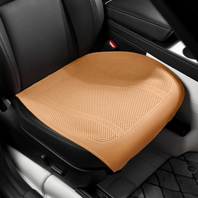 Single-Piece New Model, Seat cushion, seat cover - type-a-thin-padded-deerskin-akiyama-chestnut-front-row-leaflet