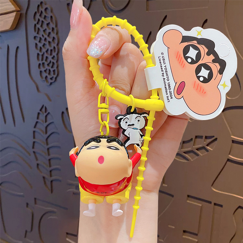 正規版の漫画のクレヨンの小さい新しい公仔のシリーズのキーホルダーのカップルのカバンは自動車のキーチェーンの贈り物の卸売りを飾ります。|undefined