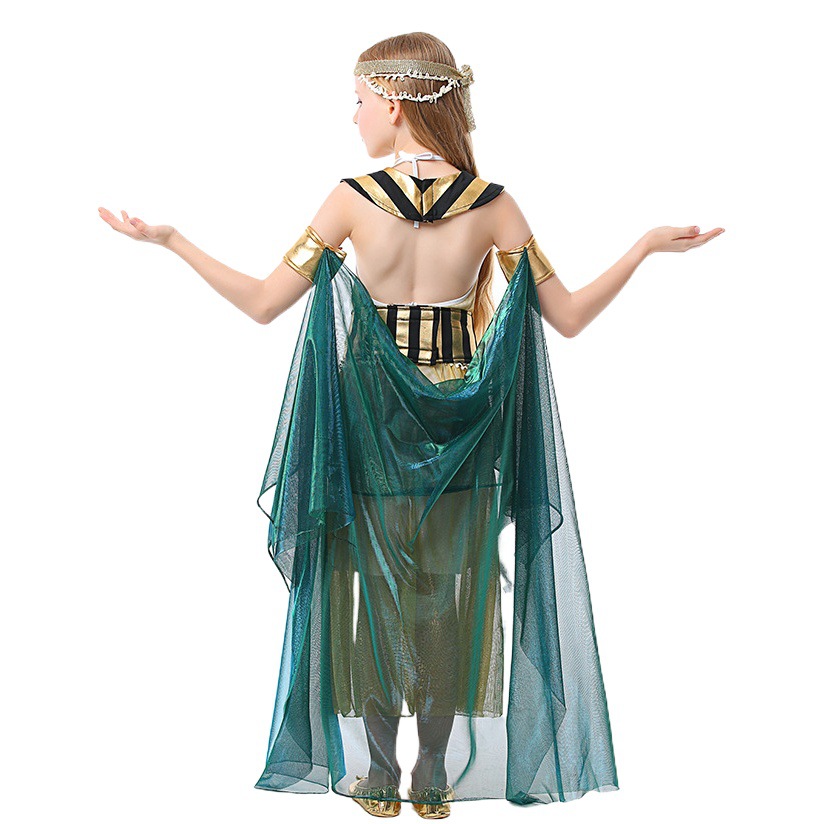Halloween traje de los niños cosplay faraón egipcio Cleopatra etapa drama rendimiento ropa baile