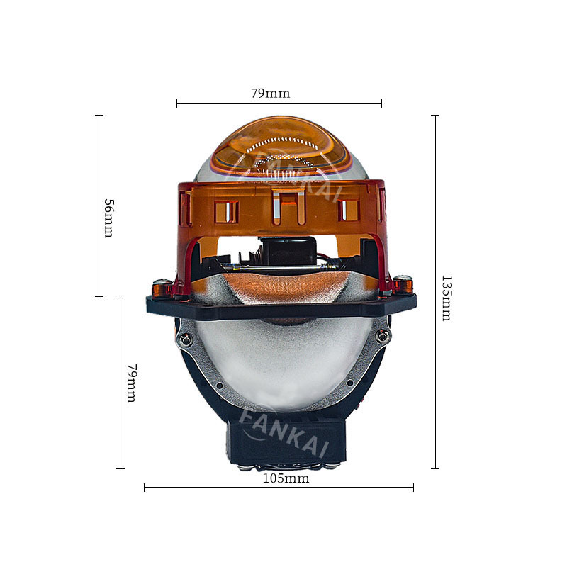 Fabricantes al por mayor nuevos faro de automóvil T3 LED tres tazas de lámpara corta lente de doble luz de alta potencia de alta luz