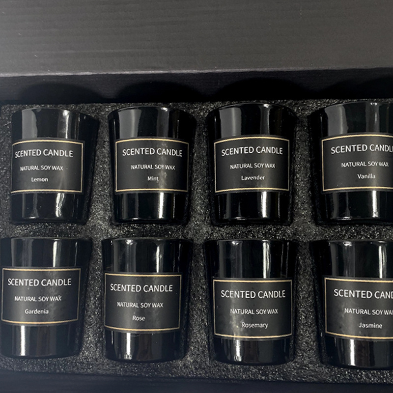 Juego de velas de aromaterapia caja de regalo de mano de boda casa romántica confesión de cumpleaños Día de San Valentín vela de aromaterapia sin humo