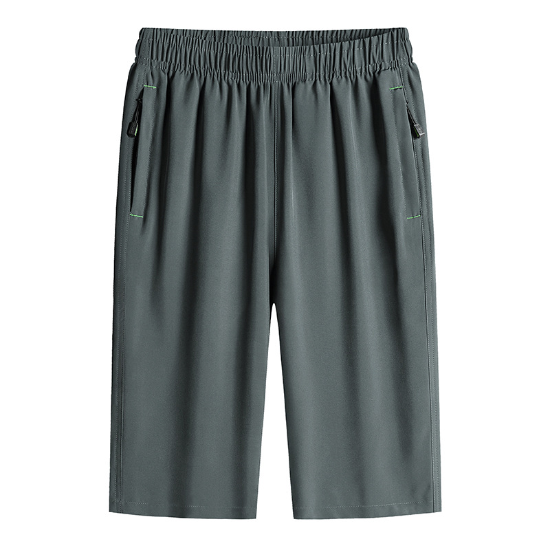Pantalón cropped de verano gris oscuro 1107 / M