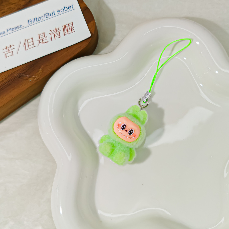 手机绳M34植绒拉布布钥匙扣挂件拉布布公仔包包挂饰创意小礼品挂|undefined