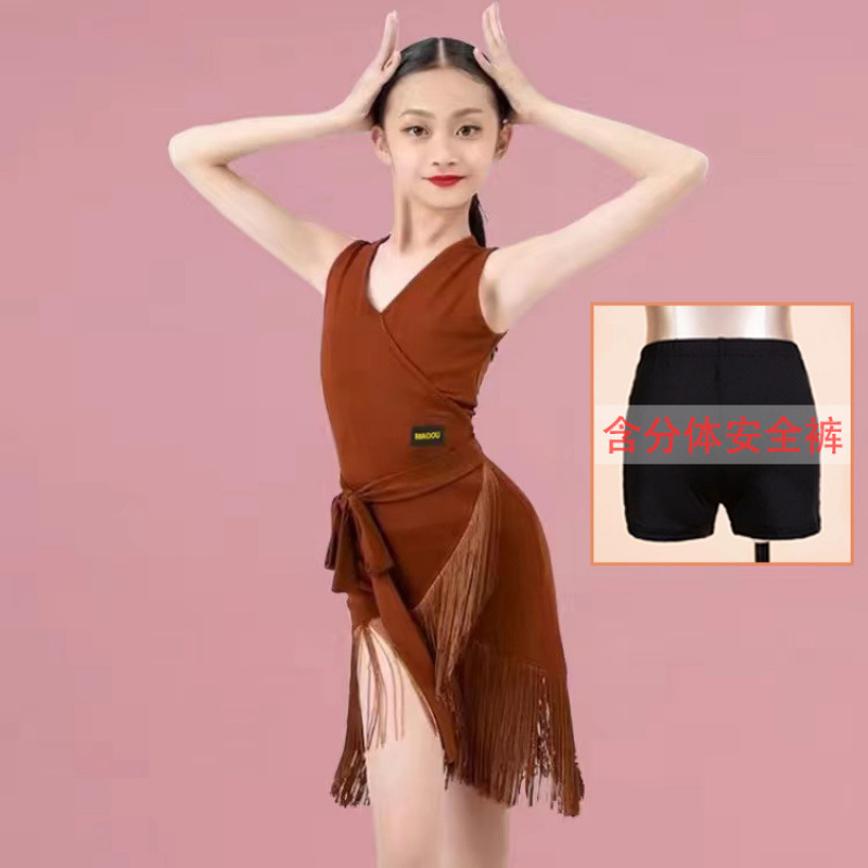 Niños trajes de baile latino vestido de baile de niñas vestidos de baile de baile de niños vestidos de baile latino de verano nueva fábrica