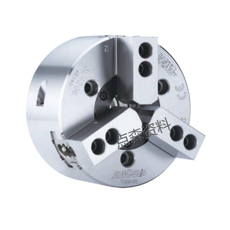 台湾佳贺卡盘3P-08A5中实卡盘 3L-208A6超长爪大行程中空液压卡盘