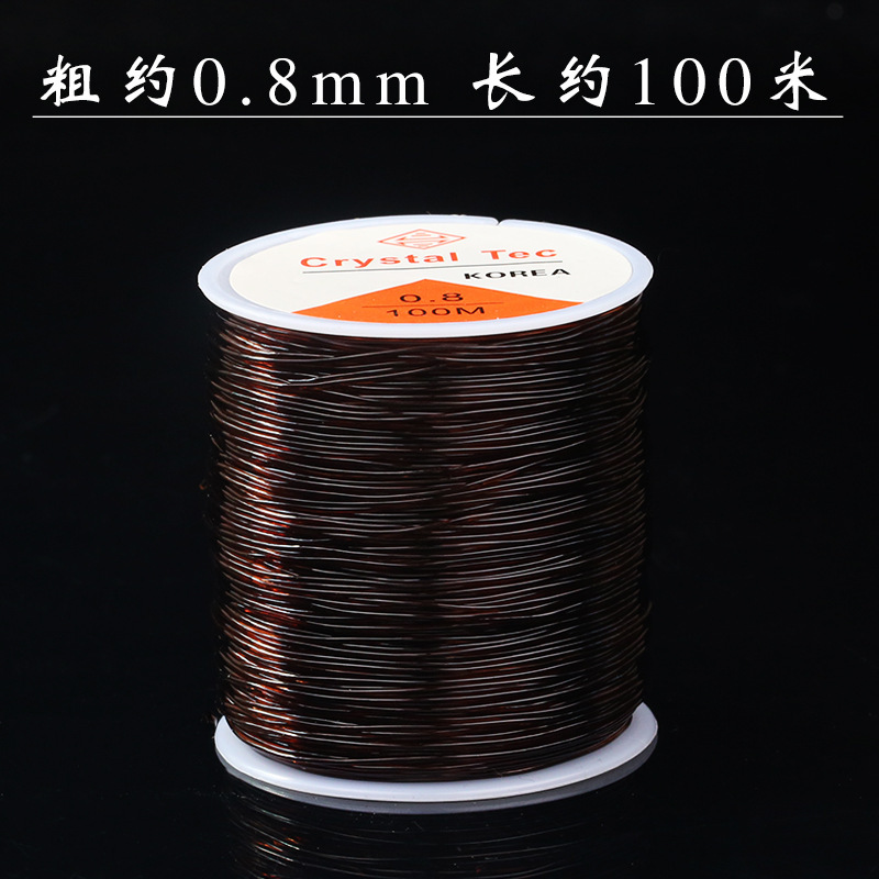 Cuerda de cristal transparente, hilo elástico, cuerda de Wenwan, pulsera, pulsera con cuentas, cuerda, hilo de pescado coreano, elástico al por mayor