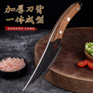 Cross-border Hot-selling Forging Multi-purpose Knife Hammered Pork Grange Slaughter and Split Meat Knife Killing Pigs and Sheep Skin Peeling Knife Sharp