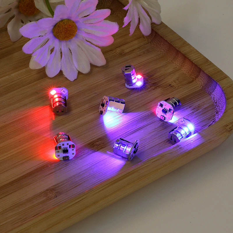 Вибрационный красный синий светящийся механизм светодиодный три электронных светящихся игрушек